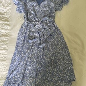 Sienna Sky Silver Sequin Tiered Midi Sundress